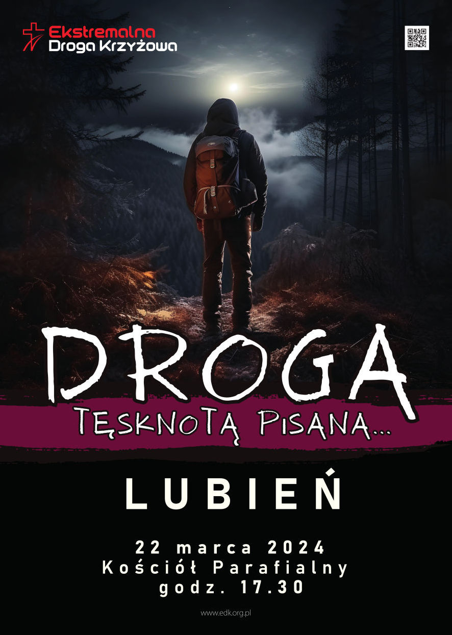 ekstremalna droga krzyżowa Lubień 2024 plakat