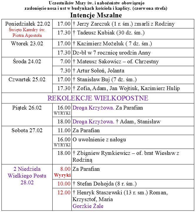 od 22.02 do 28.02.2021