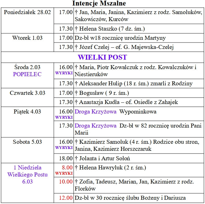 od 28.02 do 06.03.2022